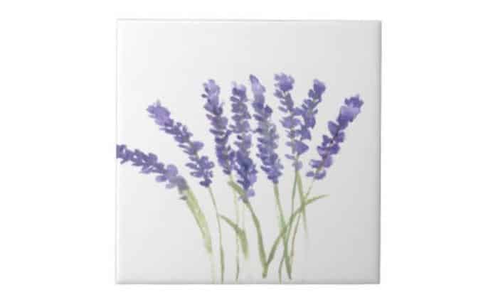 painting lavender flowers lavender tiles