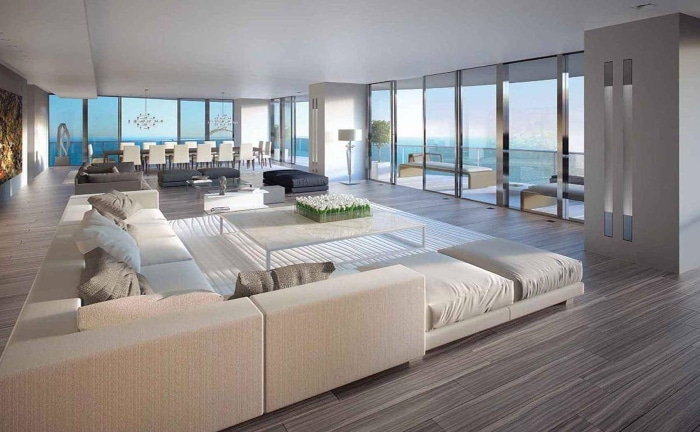 living room dining room house Leo Messi Miami