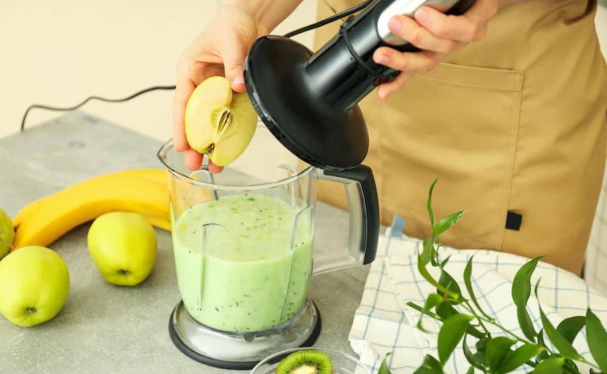 Batido de manzana y plátano