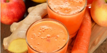 Batido de manzana y zanahoria