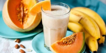 Batido de melón y plátano