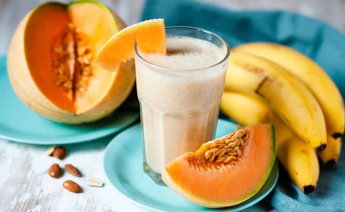 Batido de melón y plátano