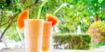Batido de sandía y melón