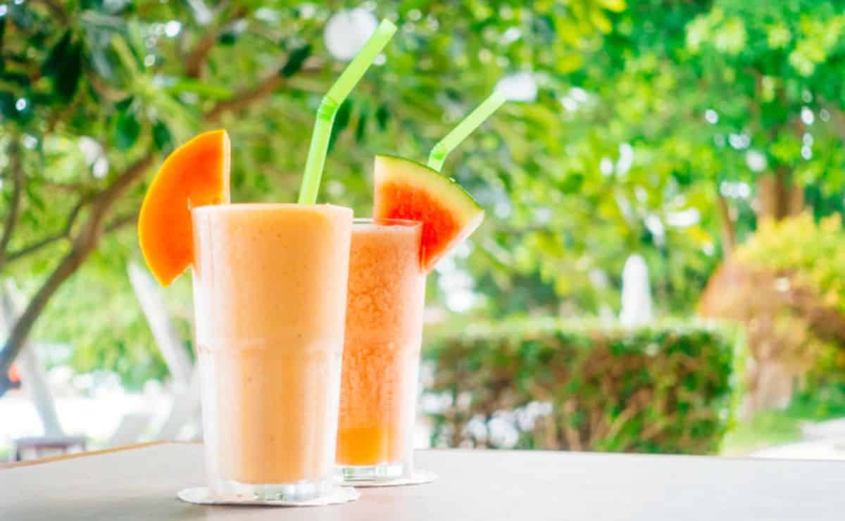 Batido de sandía y melón