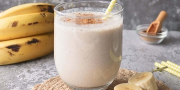 Batido de yogur y plátano