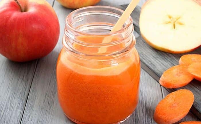 Como hacer batido de manzana y zanahoria