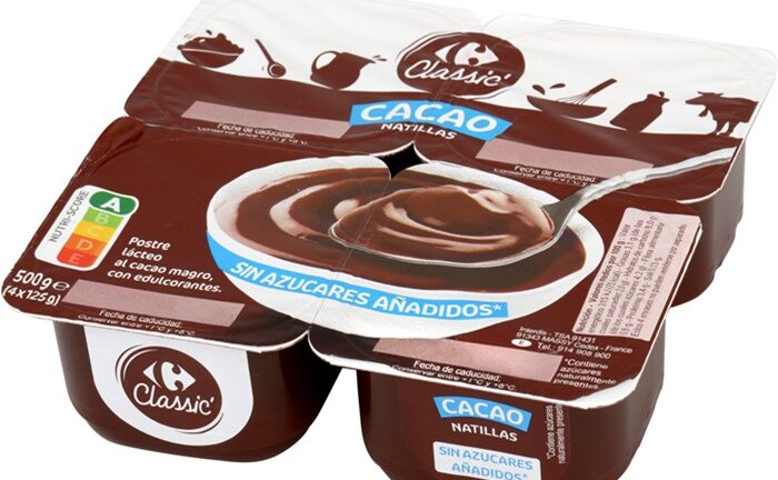 Carrefour chocolate custard OCU