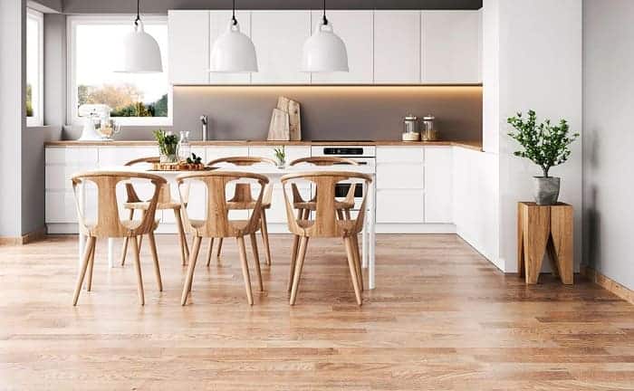 wood floor cleaning kitchen