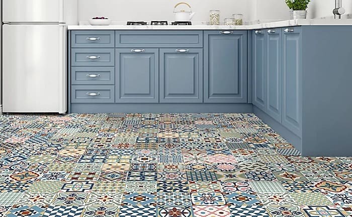 ceramic floor cleaning kitchen