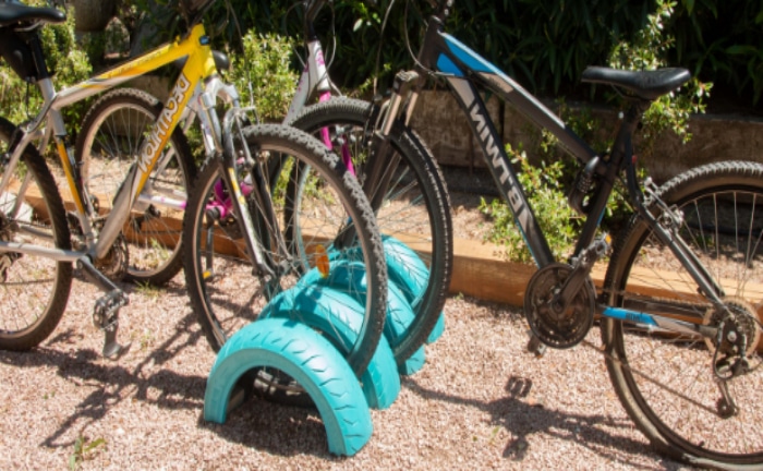 parking bicicletas neumáticos