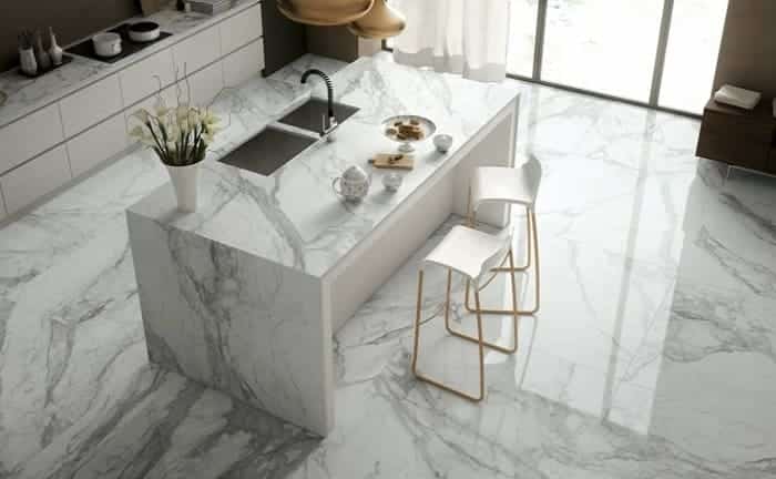 suelo marmol piedra natural cocina