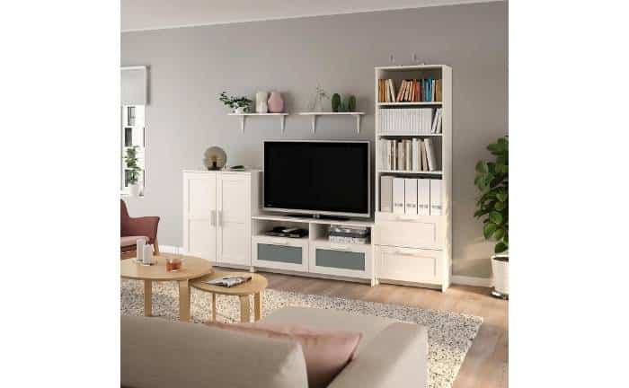 Brimnes living room furniture set for sale at Ikea