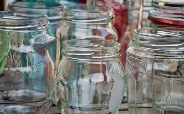 limpieza frascos botellas vidrios