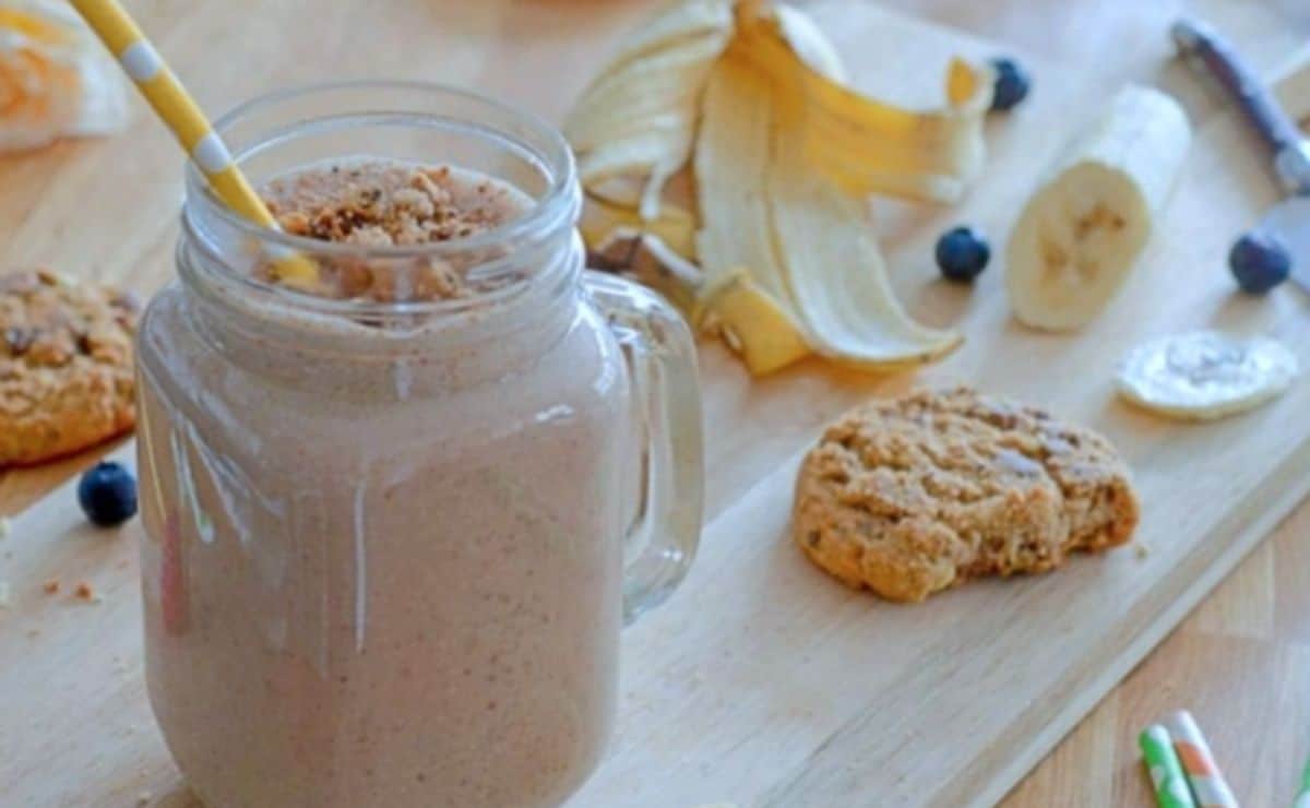 Batido de plátano y galletas