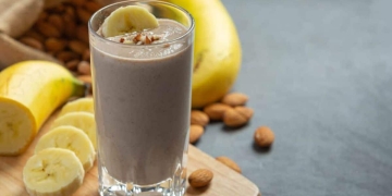 Batido de plátano y miel