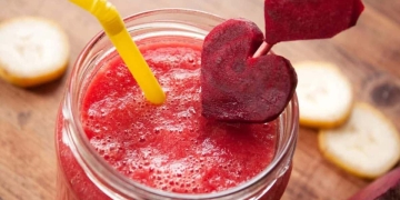 Batido de remolacha y piña