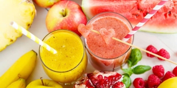 Batido de sandía y manzana