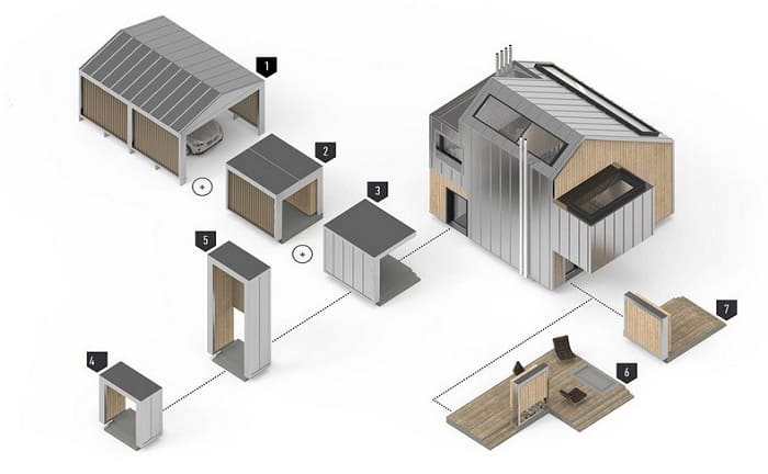 arquitectura prefabricada configurable energia