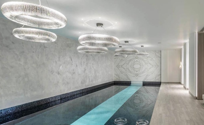 indoor swimming pool Harry Kane house