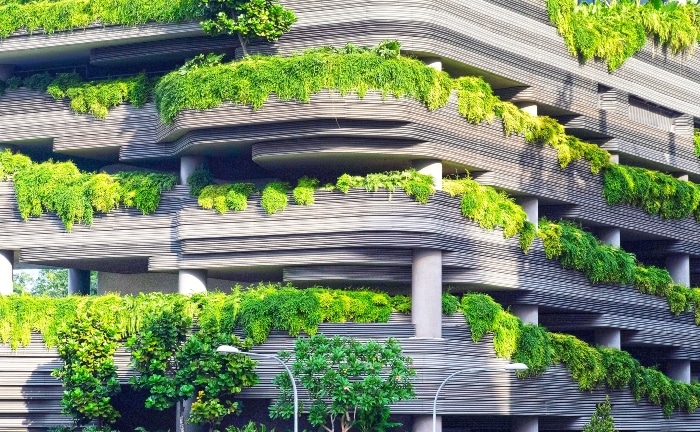 fachada de edificio sostenible