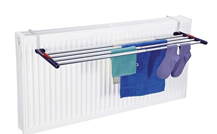 view hanging radiator clothesline Quartett42 Amazon
