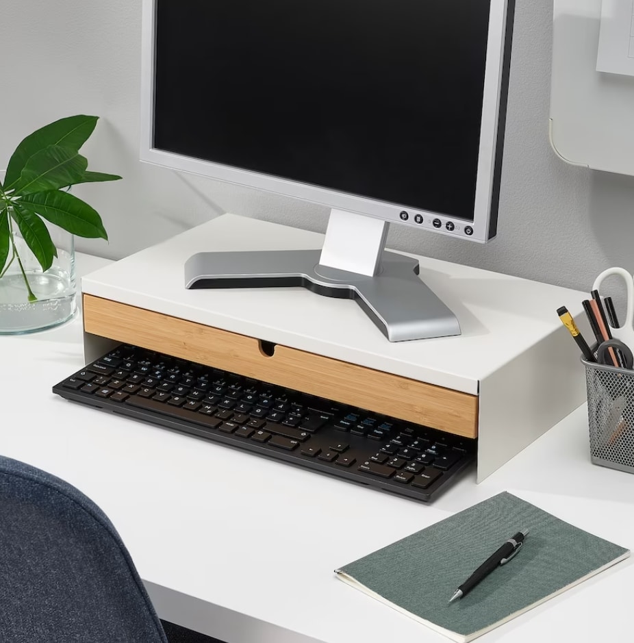 Elloven Monitor stand with drawer