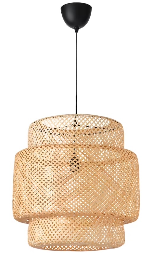 SINNERLIG Pendant lamp, bamboo, handmade.