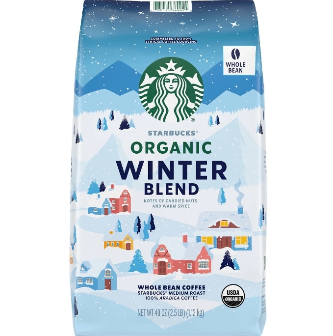 Starbucks Organic Winter Blend Whole Bean Coffee
