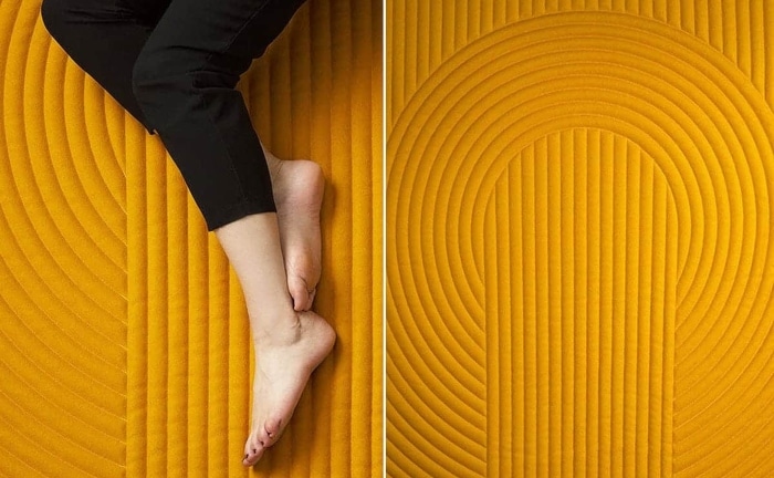 alfombra térmica Tracé en amarillo