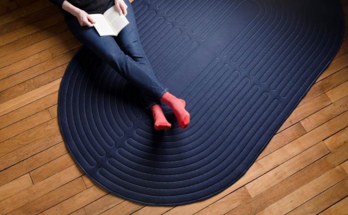 alfombra térmica bajo consumo Tracé azul