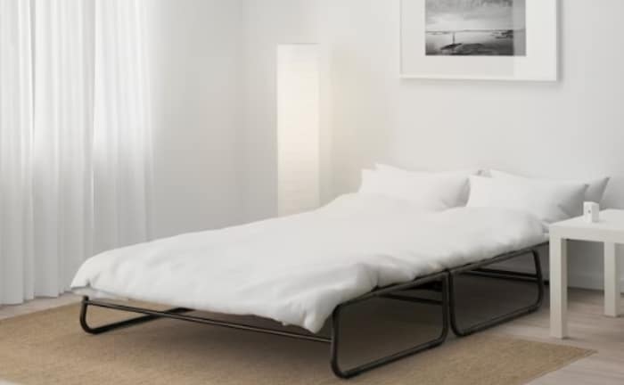 sofa bed Hammarn Ikea as a bed