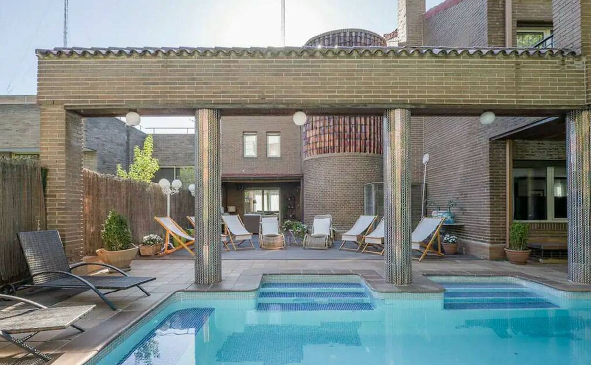 La piscina de un Airbnb de Madrid