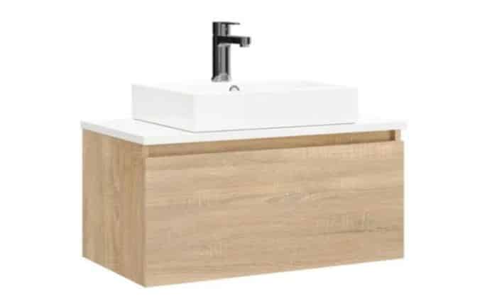 lavabo madera roble Leroy Merlin