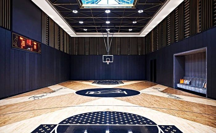 Drake home basketball court
