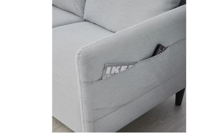 angersby sofa ikea living room side pocket detail