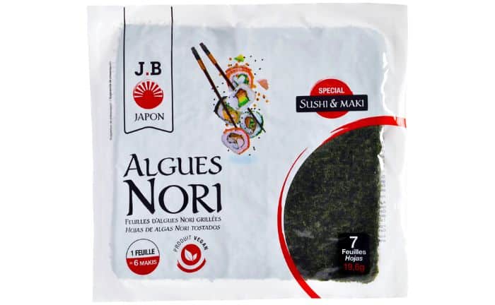 Las Algas Nori JB JAPON es el ingrediente que no puede faltar en ningún plato de sushi