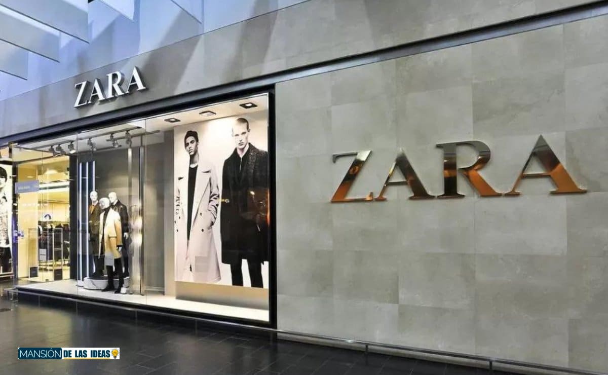 Tacones bajos metalizados de Zara