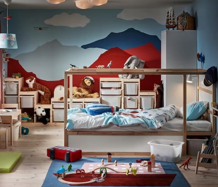 IKEA KURA reversible kids bed