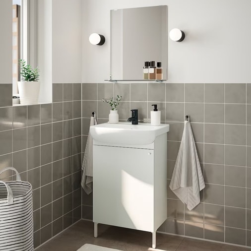 Ikea white washbasin cabinet