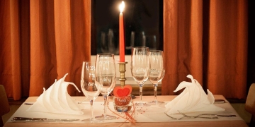 mesa decorada para san valentin