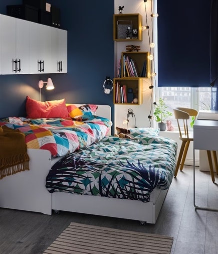 La mejor opción para tus es la cama nido doble de Ikea