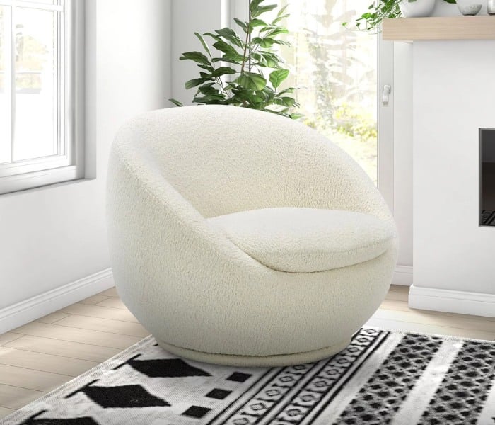 Better Homes & Gardens Cozy Upholstered Swivel Chair from Walmart