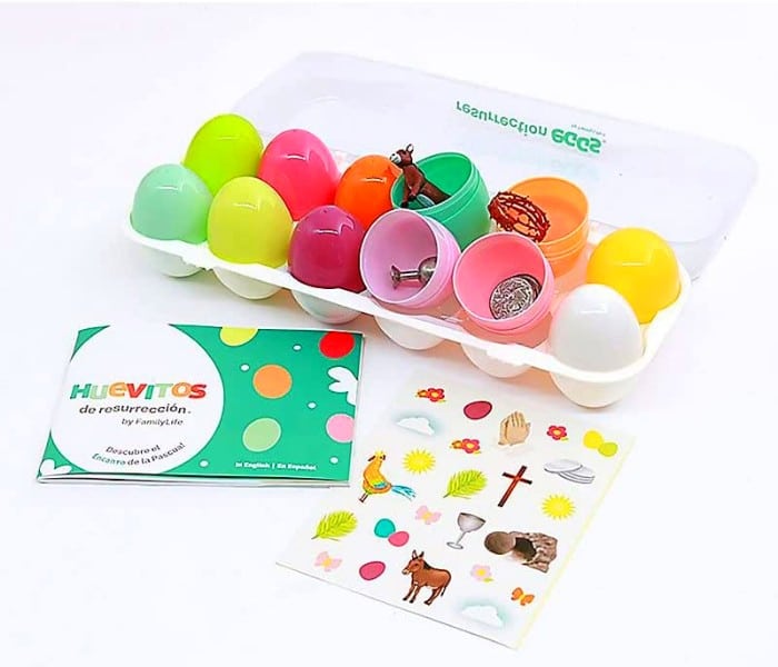 Family Life Resurrection Eggs - 12-Piece Easter Egg Set with Booklet