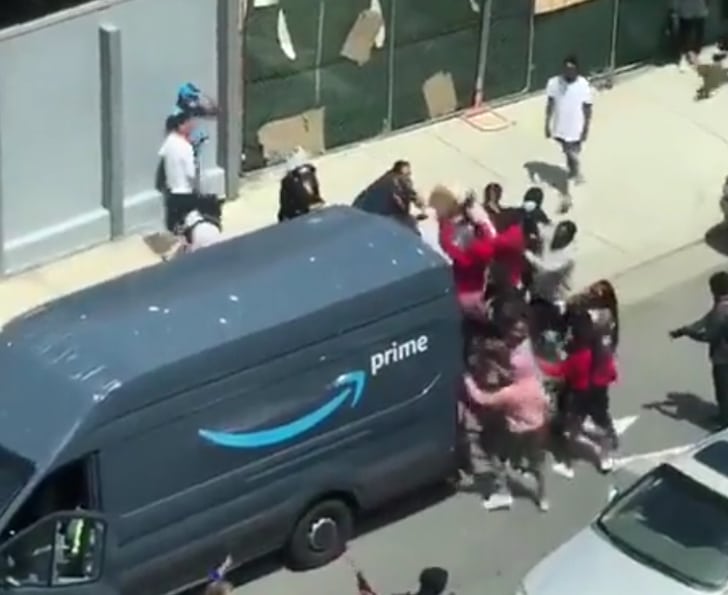 amazon pick up point theft chaos