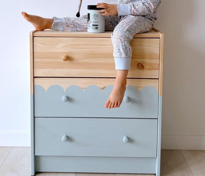 ikea RAST chest with drawers hack