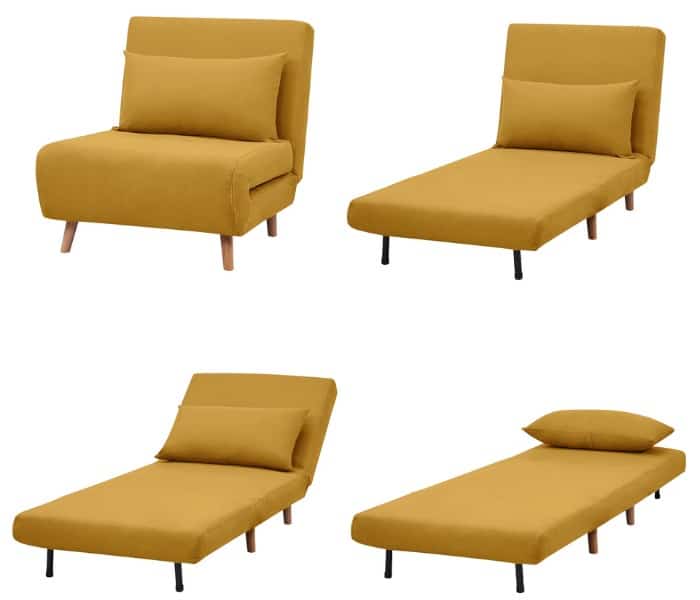 A&D Home Tustin Convertible Futon Chair