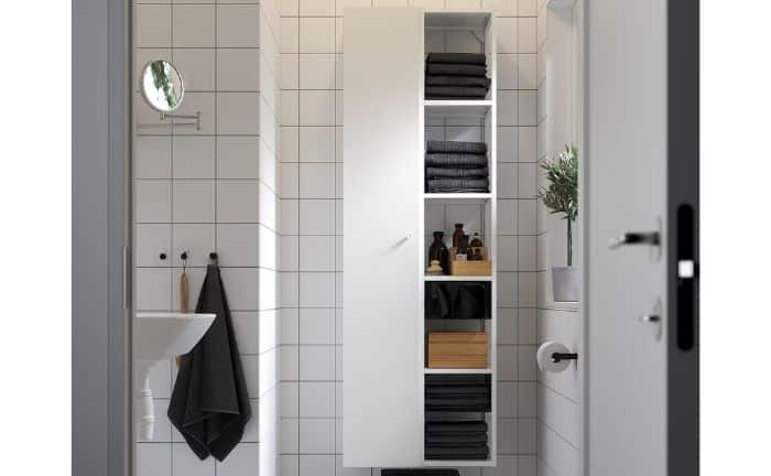 La combinación de almacenamiento de la serie ENHET es la funcional solución que propone Ikea para mantener ordenado tu hogar
