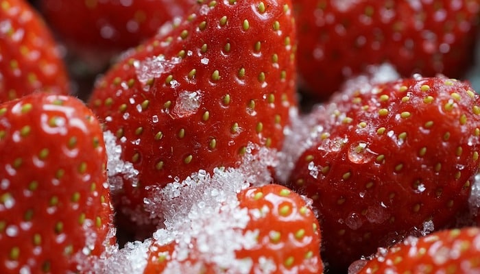 fresas con azúcar malas para salud