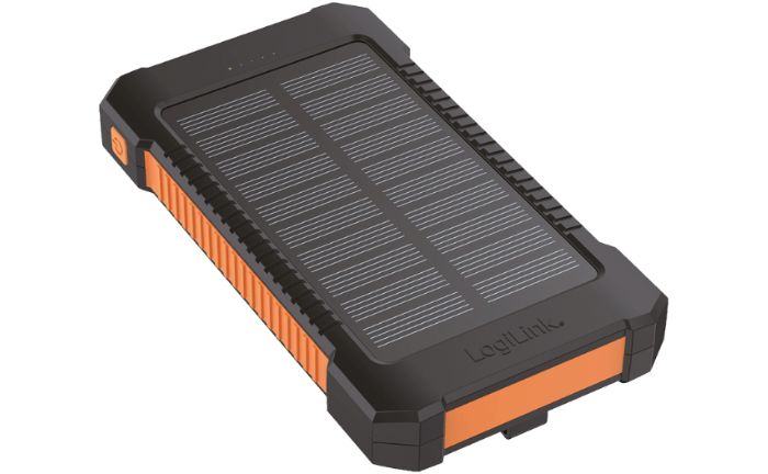 La batería solar portátil LOGILINK dispone de una capacidad de 6.000 mAh
