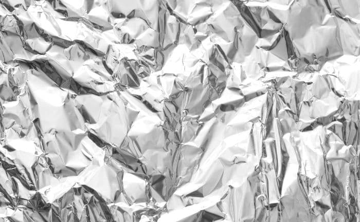 Verdura envuelta papel de aluminio
